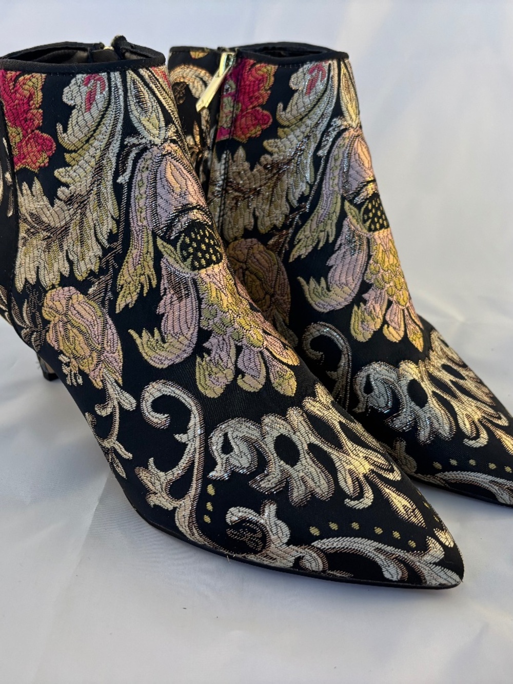 Sam Edelman brocade booties (wide width!)